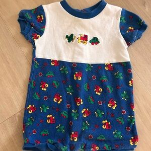Sesame Street Blue and White Baby Outfit